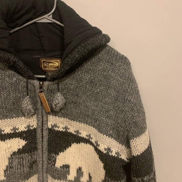 kyber Outerwear Wool Zip-Up Sweater - Size small - Picture 3 of 12